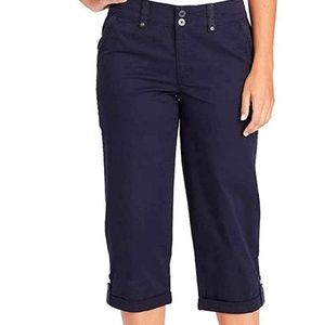 Gloria Vanderbilt Women's Roll Cuff Utility Capri